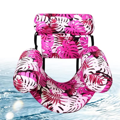 Zwembad Ligbed - Opblaasbare Lounger - Ontspannen op het water - Verstelbare banden - 30x16x24 cm - Roze