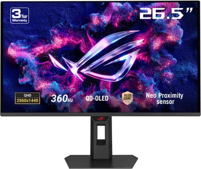 ASUS ROG Strix XG27AQDNG - QHD QD-OLED Gaming Monitor - 360 Hz - 0.03ms - G-Sync Compatible - 27 Inch