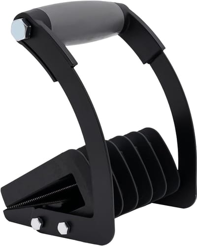 Platendrager - Paneelwagen Grijper - Gipsplaten Verplaatsen - Verstelbare Opening - 185 x 13 cm - Zwart