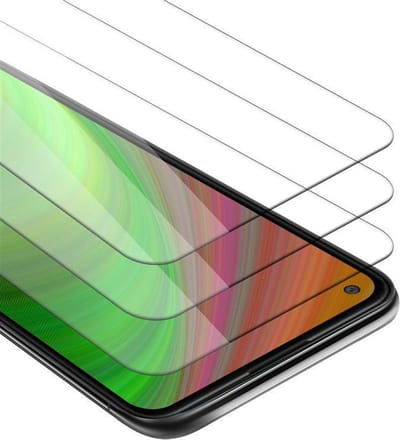Cadorabo 3x Screenprotector geschikt voor Oppo FIND X2 NEO - Beschermende Pantser Film in KRISTALHELDER - Getemperd (Tempered) Display beschermend glas in 9H hardheid met 3D Touch