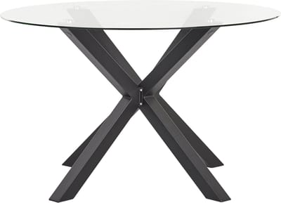 MALETTO - Tuintafel - Zwart - 120 cm - Aluminium