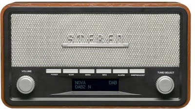 QIN® CD Speler - CD Speler Bluetooth - FM radio - Bruin - 27cm x 11cm x 15cm