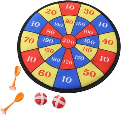 Kinder Dartbord - Veilig Speelgoed - Buiten Spelen - Duurzaam Kunststof - 36cm Doorsnede - Multi