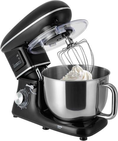 Keukenmachine - Deegmachine Mixer - Bakken en Mixen - Krachtige 1500W motor - 6.5 Liter kom - Zwart