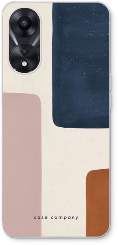 Case Company® - Hoesje geschikt voor Oppo A78 5G hoesje - Geo #5 - Soft Cover Telefoonhoesje - Bescherming aan alle Kanten en Schermrand