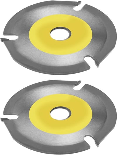 Dailygoods - Circulaire Hout Zaagblad - 2 stks Disc 125 mm - Ideaal voor Houtsnijden en Beeldhouwen - Geschikt voor Haakse Slijper - Harde Legering