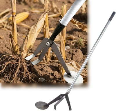 Onkruidverwijderaar Staal - Worteltrekker Handmatig - Planten Verwijderen - Ergonomisch Hefboommechanisme - 103 cm Lengte - Zilver