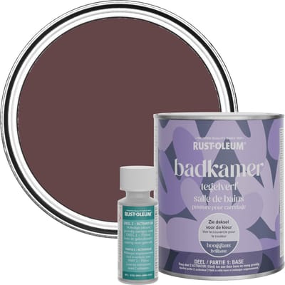 Rust-Oleum Donkerpaars Badkamer Tegelverf Hoogglans - Mulberry Straat 750ml