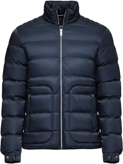 OMBRE Jas - Lange Mouw - Rits - Effen Donkerblauw S