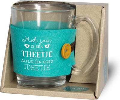 Tijd voor thee - Theeglas - Theetje ideetje