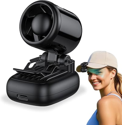 Mini Ventilator - Draagbare Clip Ventilator - Oplaadbare USB-C Ventilator - 3 Snelheden - Lichtgewicht - Voor Wandelen Reizen en Camping - Zwart