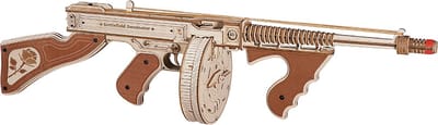 Robotime, 3D Houten Puzzel Submachine Gun, LQB01, 70x14x18cm