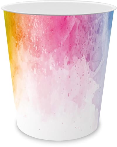 Prullenbak Kinderkamer - Afvalbak Decoratie - Orde Houden - Stevige Kunststof - 11 Liter - Regenboog