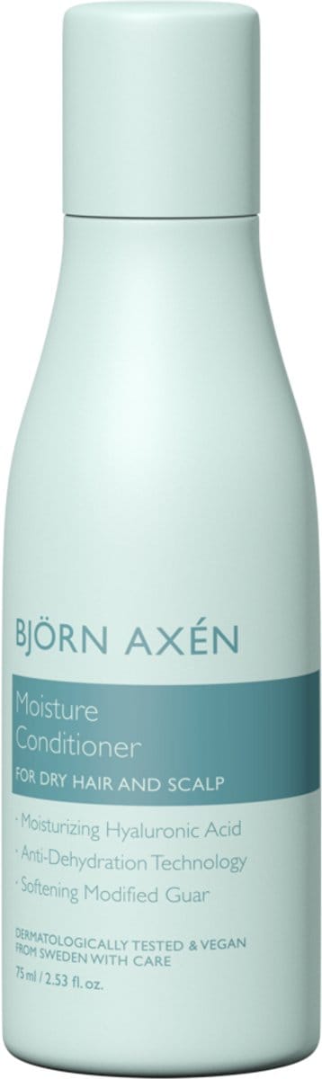 Björn Axén Moisture Conditioner 75ml – Travelsize - Hydraterende Crème Conditioner Voor Droog & Beschadigd Haar - Vegan - Zacht, Glanzend & Herstel Voor Onderweg Of Op Reis