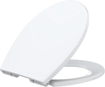 Toiletbril - WC Deksel - Stil Sluiten - Eenvoudige Installatie - 47 x 38 cm - Wit