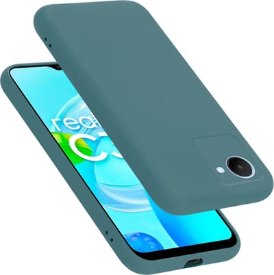 Cadorabo Hoesje geschikt voor Realme C30 / Narzo 50i PRIME in LIQUID GROEN - Beschermhoes gemaakt van flexibel TPU silicone Case Cover