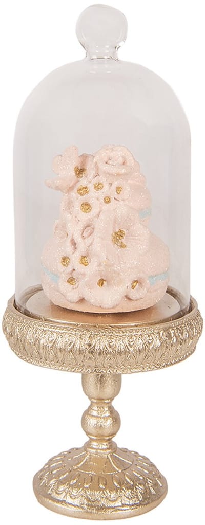 Clayre & Eef Decoratie Beeld Macarons Ø 7x17 cm Goudkleurig Kunststof