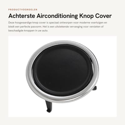 Dailygoods- Bedieningspaneel Achterste Auto - Knop Cover - Vervangingsonderdeel 7N0907049C - Geschikt voor 7N1/7N2 - Premium Duurzaamheid - Perfecte Pasvorm