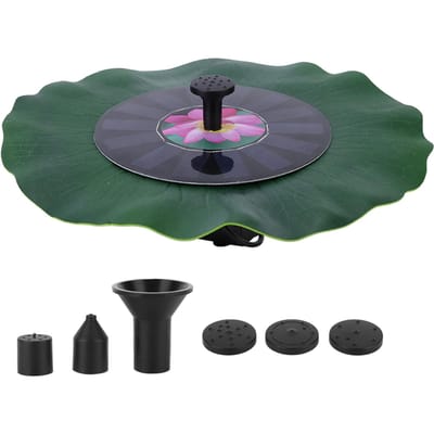 Fontein op zonne-energie 7V 1.4W Borstelloze motor Waterpomp Tuinvijver Zwembaddecoratie gray