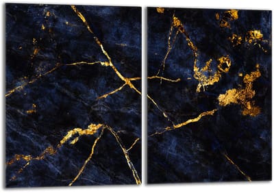 TMK ArtDeko - Marmerserie - Glazen Fornuisbeschermplaat - 2x40x52 - Veilig en Modern