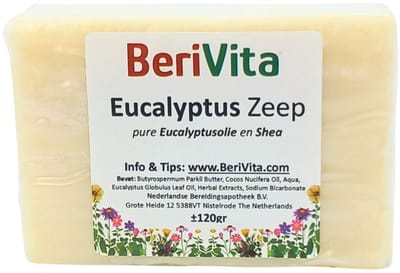Eucalyptus Zeep 120gr - Natuurlijke Zeeptablet met Eucalyptusolie en Shea Butter