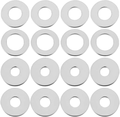 Dailygoods- Platte Wasmachines 120 Stuks - Roestvrij Staal - M5/M6/M8/M10 - Corrosiebestendig - Veelzijdige Toepassingen - Voor Binnen/Buiten - Sluitringen