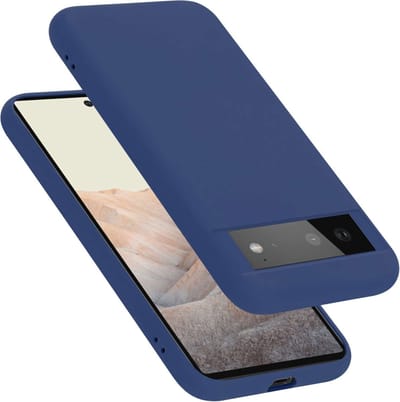 Cadorabo Hoesje geschikt voor Google PIXEL 6 in LIQUID BLAUW - Beschermhoes gemaakt van flexibel TPU silicone Case Cover