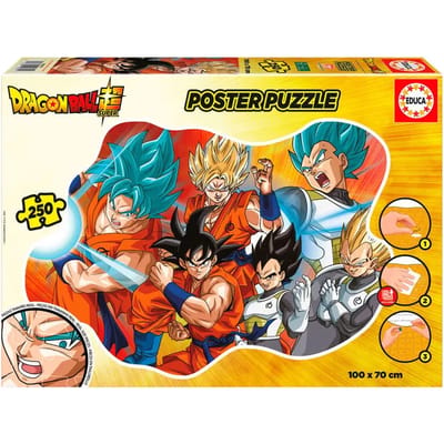 Educa puzzel Dragon Ball poster - 250 stukjes - grote cartoon puzzel.