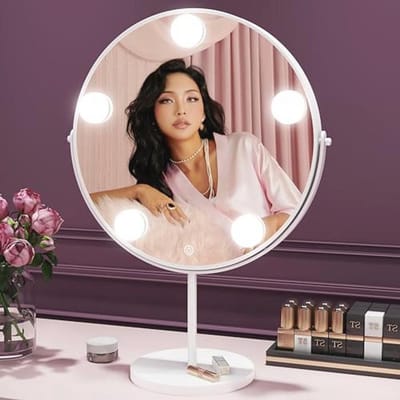 Make-up Spiegel met Verlichting - Perfect voor Wimpers en Huidverzorging