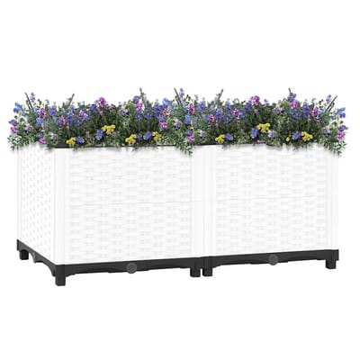 vidaXL - Plantenbak - verhoogd - 80x40x38 - cm - polypropeen