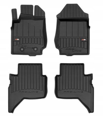 Frogum No.77 - Automatmatten - Geschikt voor Ford Ranger V 2015-2022 - 3D Pasvorm - Hoge Rand 6cm - TPE Rubber