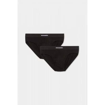 Slips Dsquared DCX200070 - TWIN 2PACK BRIEF-001 BLACK