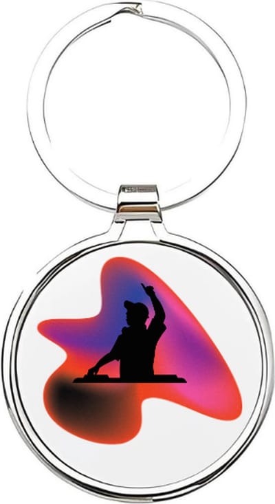 Akyol - dj Sleutelhanger - Dj - de beste dj - artiest - muzikant - feestdj - muziek maken - festival - artiesten - soundboard - platendraaier - radiomaker - cadeau voor een artiest - cadeau voor een muzikant - techno - house - technodj - 4 x 7,5 CM