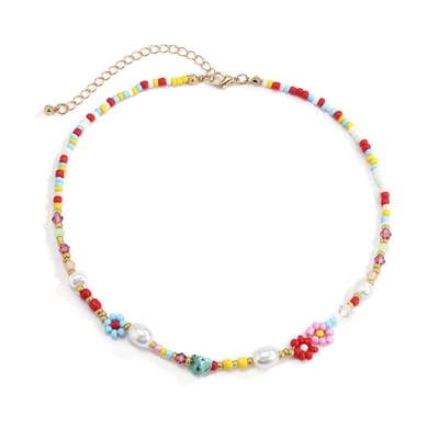 Jomide Ketting Choker Bohemian Kleurrijk - Beach