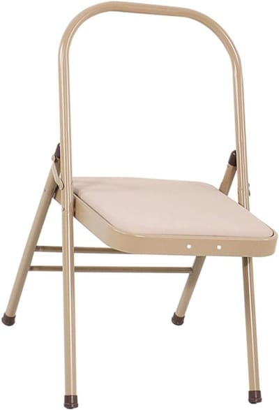 Yoga Stoel - Hulpstoel Rugsteun - Flexibiliteit Krachttraining - Robuust Stalen Frame - 45x47x82cm - Kleur 5