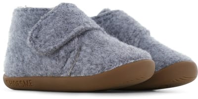 Shoesme Grijs Vilten Slofje - Baby Slofjes - Unisex - Grey - Vilt - Maat 21