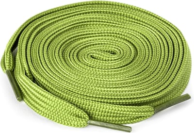 Ecorare® - Schoenveters lichtgroen 100 cm - plat - veters 100cm