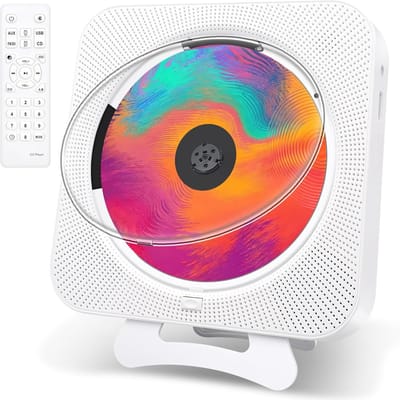 Draagbare CD-Speler met Bluetooth, FM-Radio en USB - Wandmontage & Bureaumodel