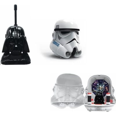 STAR WARS - IMC TOYS - Base Station Storm Trooper et Dark Vador - Talkie Walkie - Garçon - 3 ans et plus blanc