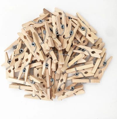 Jumada's - Premium - Houten Kleine houten mini knijpers - 20 STUKS - Hout - Knijpertjes - Fotoknijpers