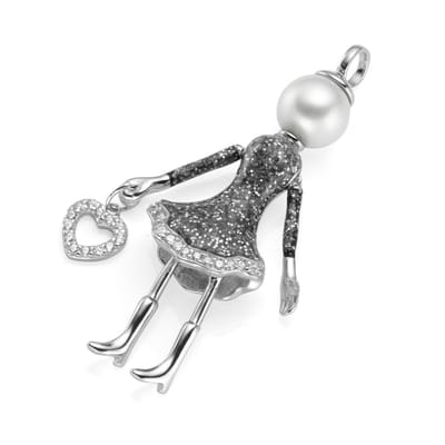 Giorgio Martello „Bella Giulia“ bewegend Poppetje, hanger met hartje.