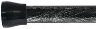Zelfborgende stang - Veiligheidsstang - Veilige bevestiging - Hoge draagkracht - 200 cm lengte - Zwart