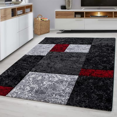 Muratap Basic collection modern vloerkleed / grijs laagpolig- 240x340