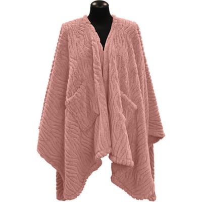 Unique Living omslagplaid clio 148x160cm old pink