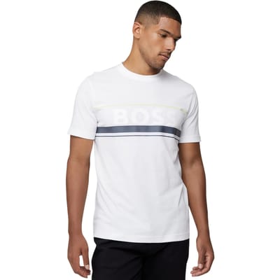 Boss Heren Iconic Zone T-Shirt (Wit)