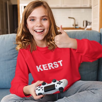 Foute Kersttrui Rood Kind - Kerst (3-4 jaar - MAAT 98/104) - Kerstkleding voor jongens & meisjes