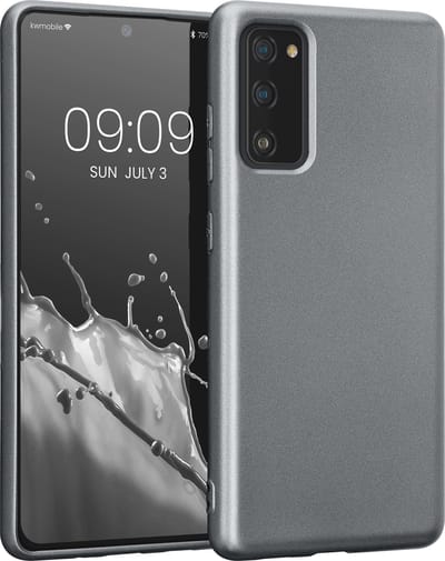 kwmobile telefoonhoesje geschikt voor Samsung Galaxy S20 FE - Flexible case voor smartphone van TPU - In metallic grijs