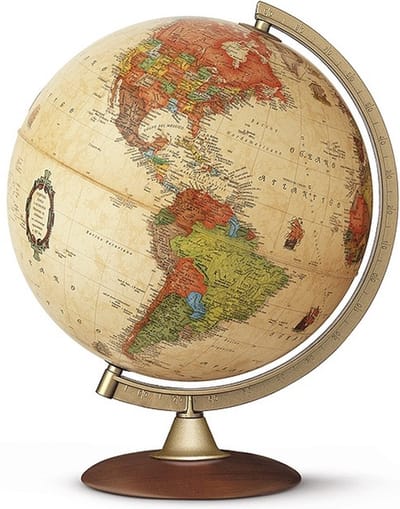Tecnodidattica - Colombo EU LED - Globe en bois - Ø30cm - Néerlandais
