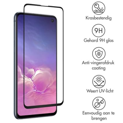 Accezz Screen Protector - Geschikt voor Samsung Galaxy S10e - Gehard Glas Screenprotector