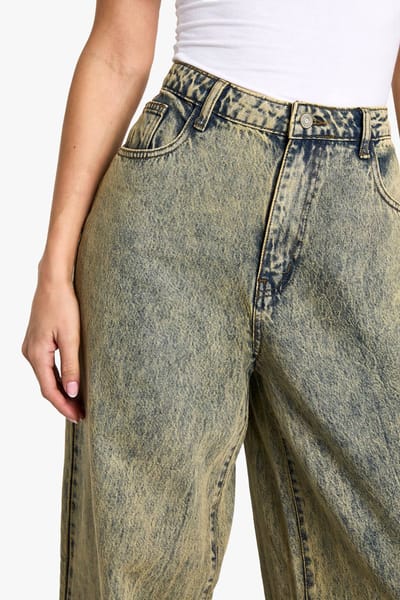 boohoo Dames The Tall Boyfriend Jeans | Vintage Wash | Maat: 6